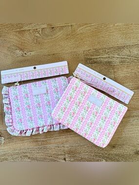 LoveShackFancy x Target -
Flat Zip Pencil Cases In Strawberry Macaroon